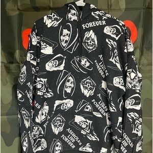 - Skull graphic hoodie